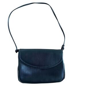 KORET Womens Vintage Black Red Leather Purse Bag Shoulder Handbag EUC